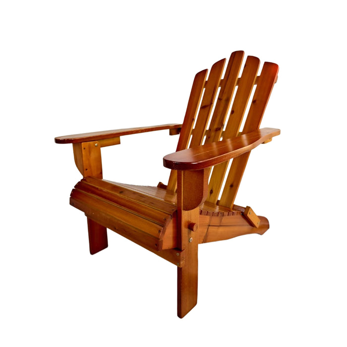 JY House Foldable Solid Wood Adirondack Chair with Classic Design