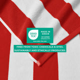 Cotton Velour Cabana Stripe Beach Towel - Novia Collection