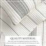 3-Piece Stripe Quilt - Wesley Collection