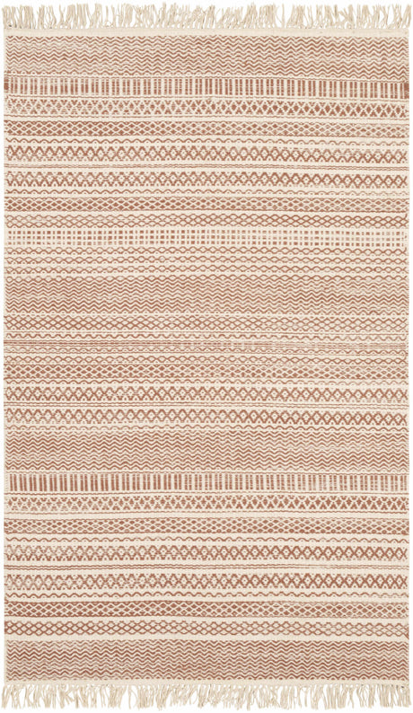 Kalinga Red/Cream Flatweave Wool Rug - Clearance