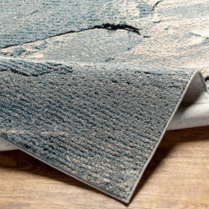 Kaytitinga Blue Marble Rug - Clearance