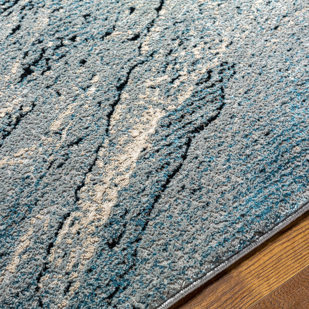 Kaytitinga Blue Marble Rug - Clearance