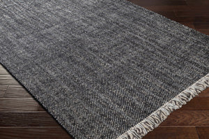 Kenora Charcoal Wool Area Rug - Clearance