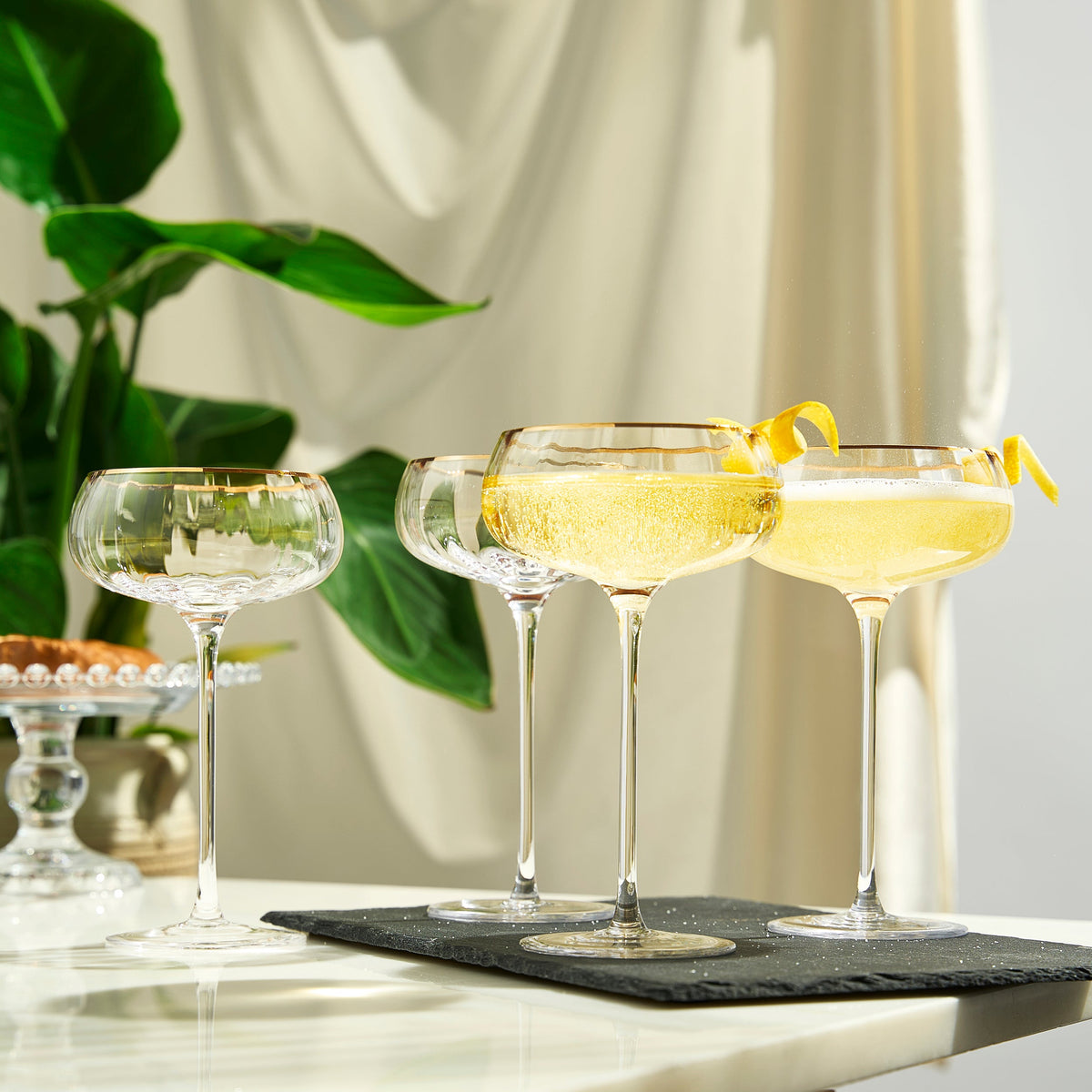 Khen Site Aurelia Champagne Coupe Cocktail Glassware - view 4