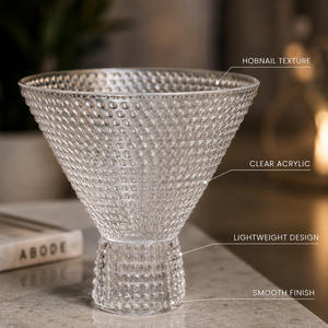 Khen Site Barcelona Acrylic Martini Hobnail Glassware - view 5