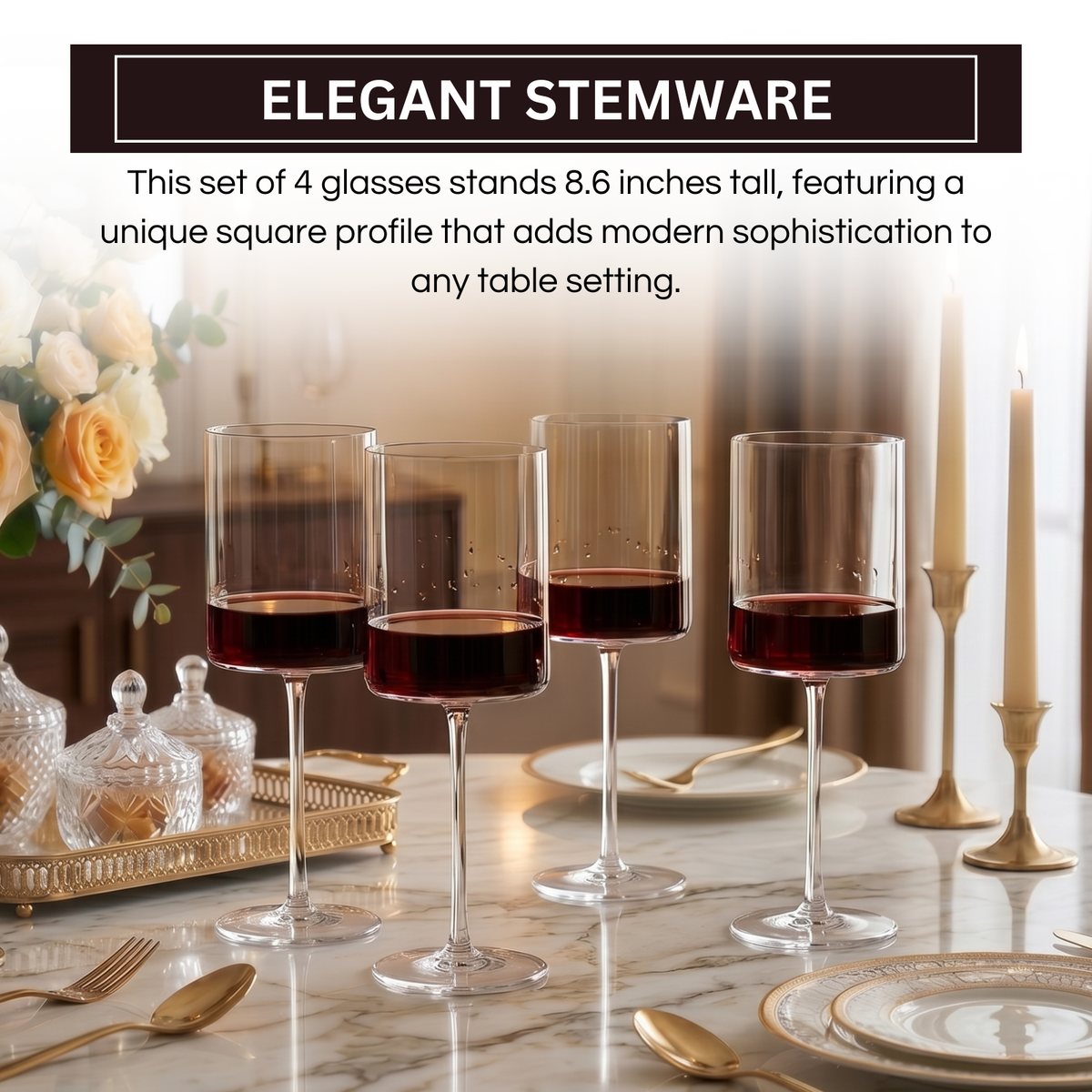 Khen Site Barcelona Acrylic Stemmed Wine Glassware - view 3