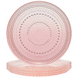 Blush Glass Plate, Set of 4 | Khen Site