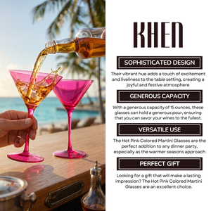 Khen Site Chica Martini Cocktail Glassware - view 5