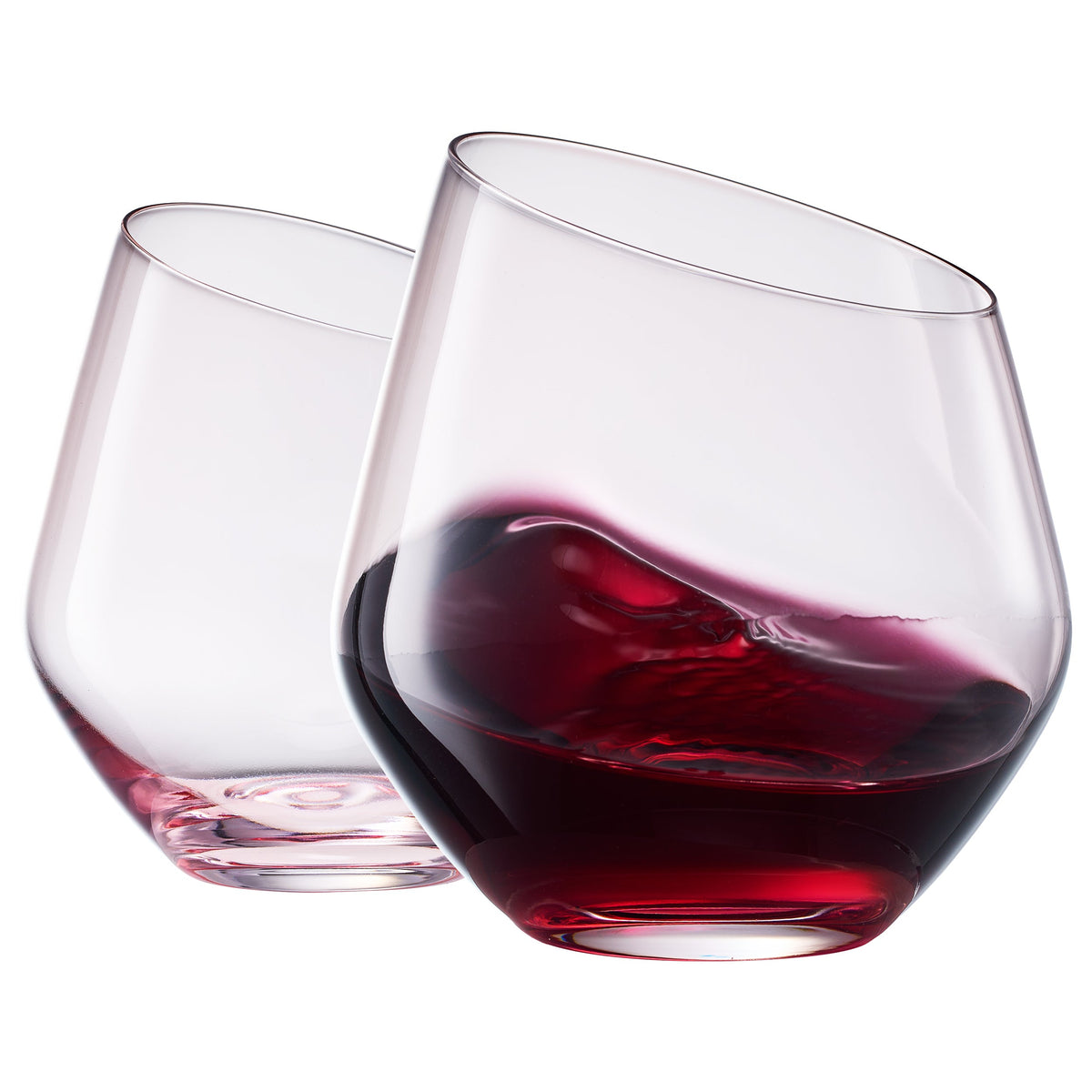 Colosseum Stemless Wine Glassware, Set of 2 | Khen Site