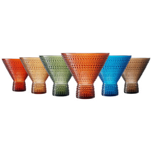 Khen Site Eze Acrylic Martini Hobnail Glassware - view 3