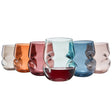 Eze Acrylic Stemless Finger-Indent Wine Glassware, Set of 6 | Khen Site