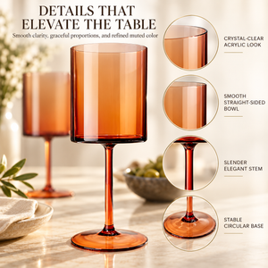 Khen Site Eze Acrylic Stemmed Wine Glassware - view 5