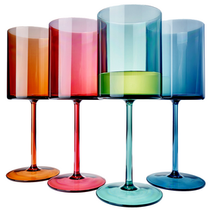 Eze Acrylic Stemmed Wine Glassware, Set of 4 | Khen Site