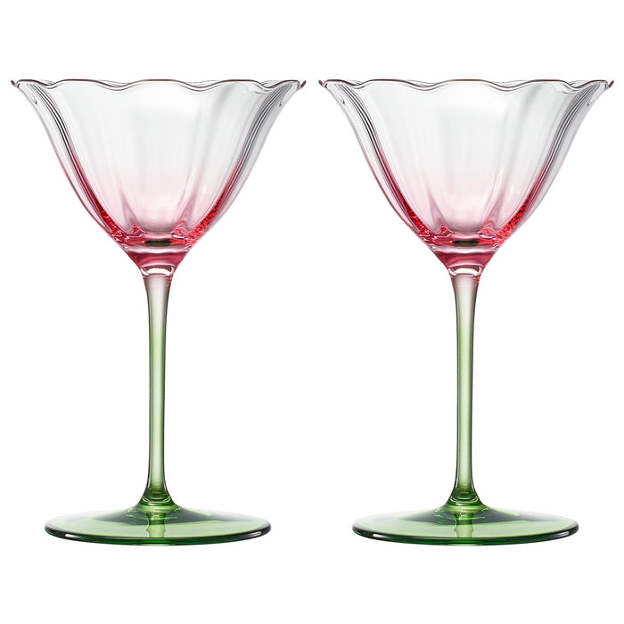 Fiore Champagne Coupe Cocktail Glassware, Set of 2 | Khen Site