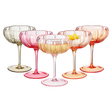Khen Site Flower Coupe Cocktail Glasses