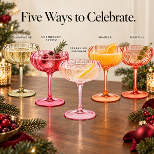 Khen Site Flower Coupe Cocktail Glasses - view 3