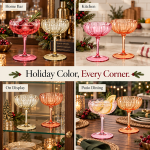 Khen Site Flower Coupe Cocktail Glasses - view 9
