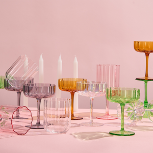 Khen Site Flower Stemmed Wine Glassware - view 4