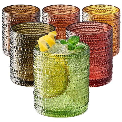 Khen Site Fortuna Hobnail Lowball Glassware