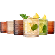 Fortuna Hobnail Lowball Glassware, Set of 6 | Khen Site