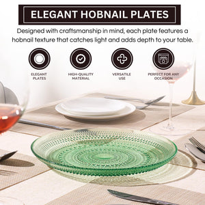 Khen Site Glass Hobnail Dinner or Charger Plates - view 4