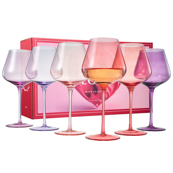 Love Stemmed Wine Glassware, Set of 6 | Khen Site