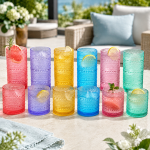Khen Site Madrid Acrylic Hobnail Lowball & Highball Glassware - view 6