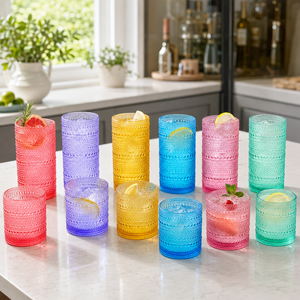 Khen Site Madrid Acrylic Hobnail Lowball & Highball Glassware - view 7