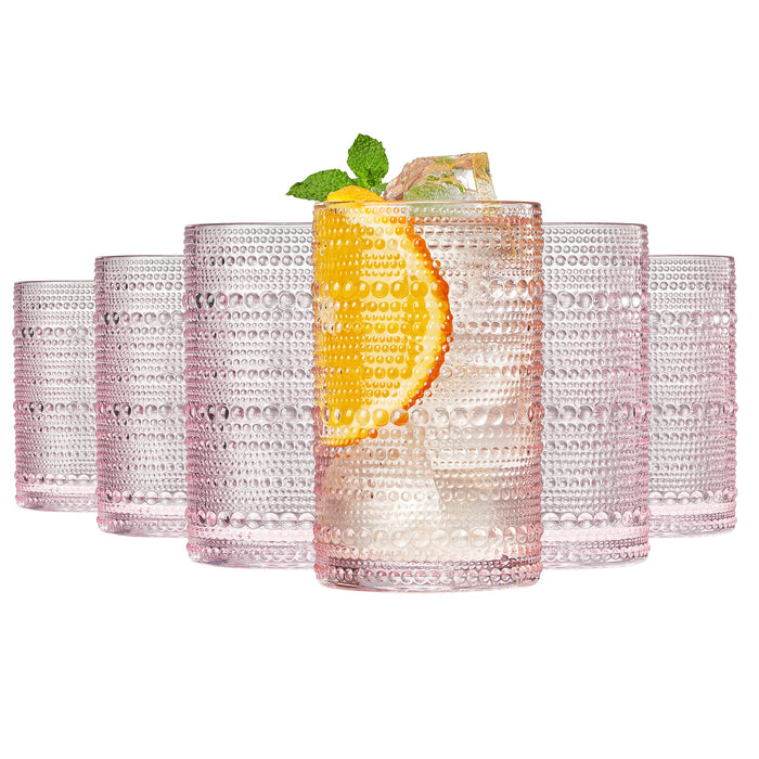 Monet Hobnail Highball Glassware, Set of 6 | Khen Site