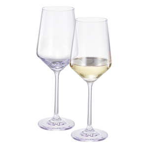 Monet Stemmed Wine Glassware, Purple, Set of 2 | Khen Site