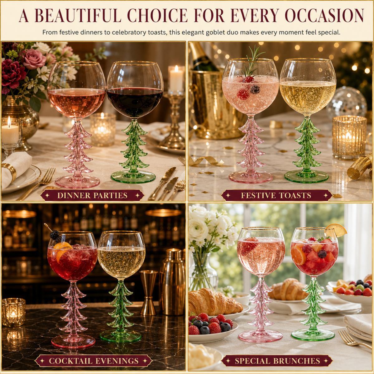 Khen Site Natale Stemmed Wine Glassware - view 6