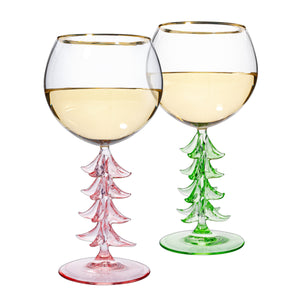 Natale Stemmed Wine Glassware, Set of 2 | Khen Site