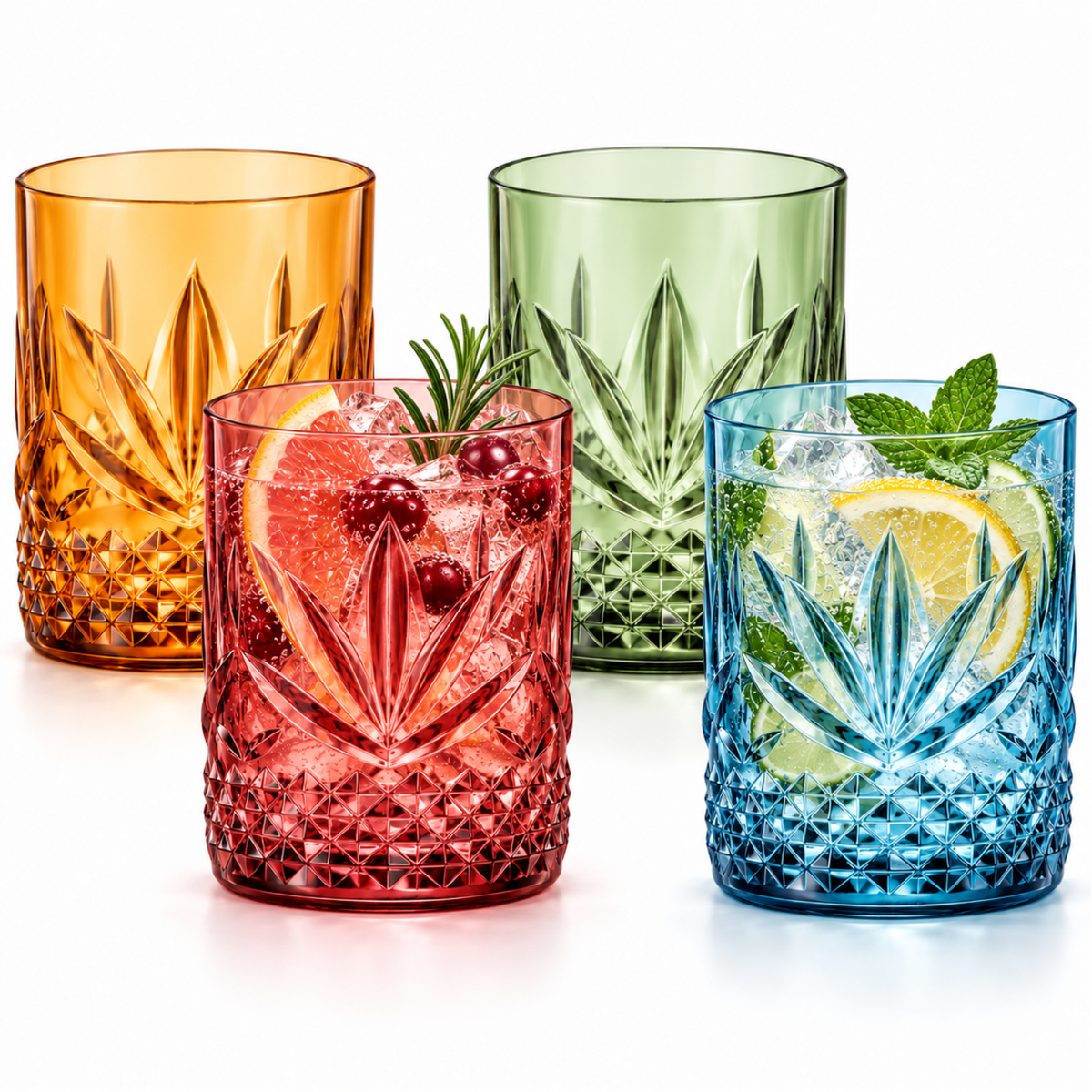 Khen Site Onix Acrylic Crystal Lowball Glassware