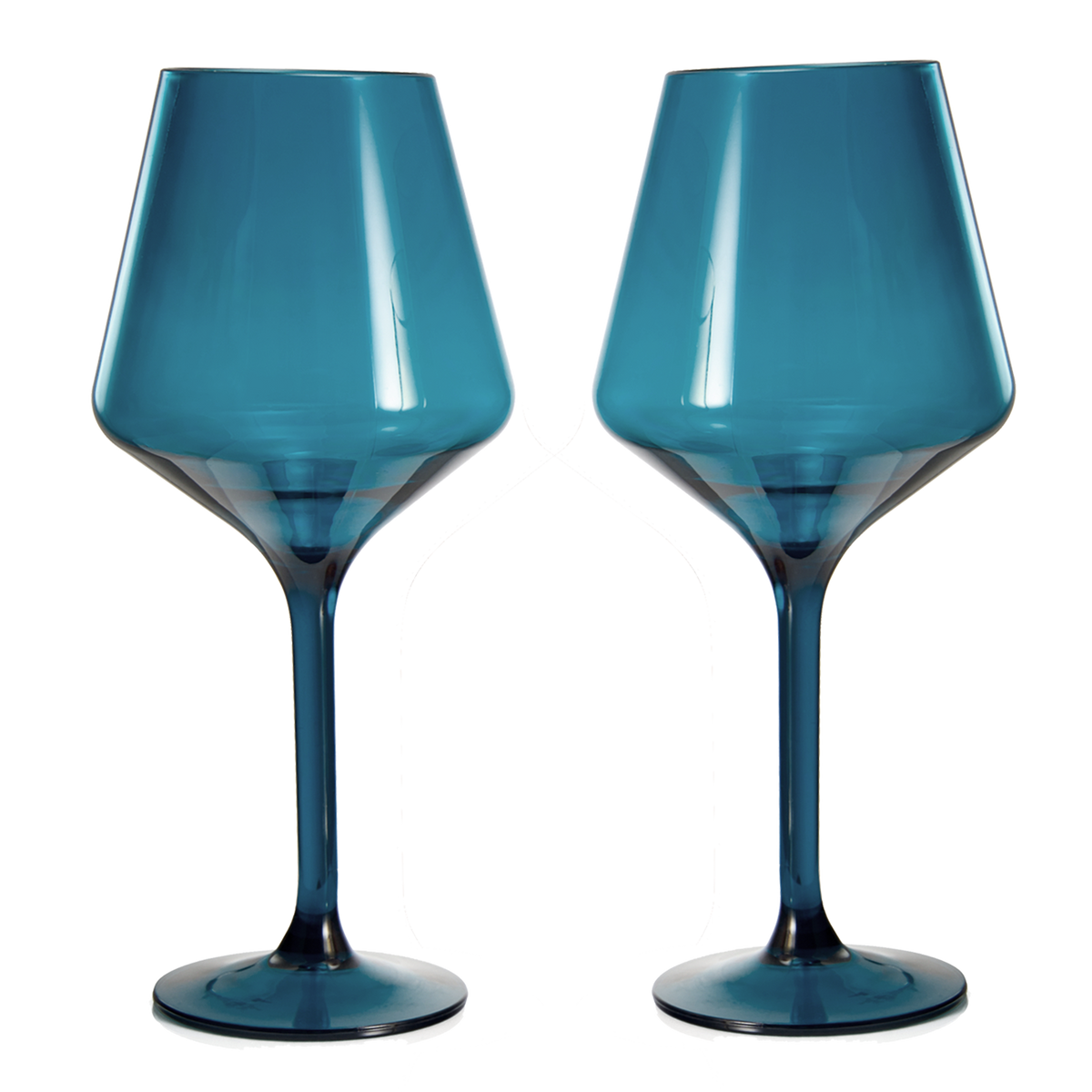 Saint Tropez Acrylic Stemmed Wine Glassware, Set of 2 | Khen Site