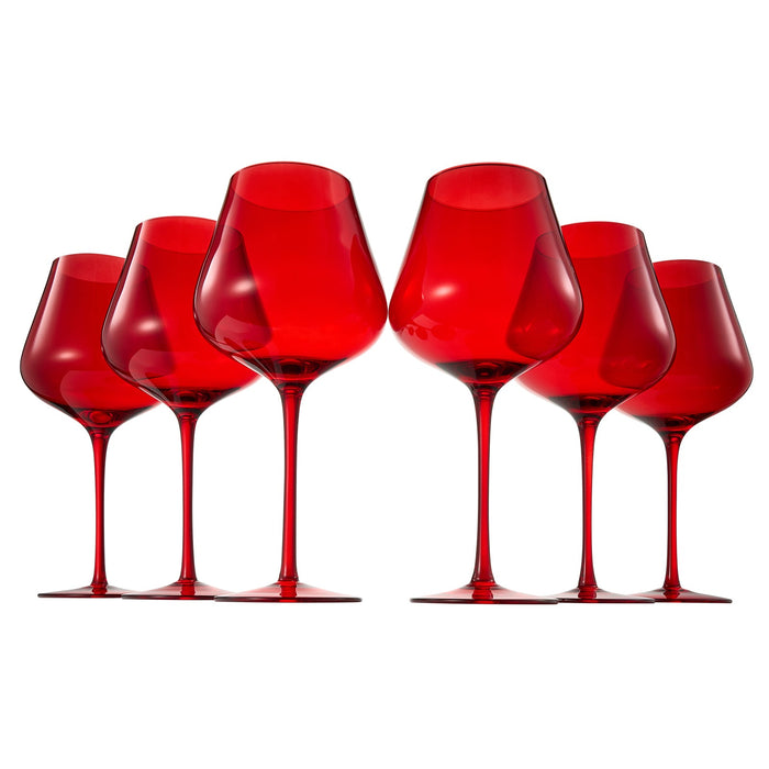 Stagioni Stemmed Wine Glassware, Set of 6, "Holiday" | Khen Site