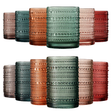 Tonal Hobnail Highball & Lowball Glassware, Set of 12 | Khen Site