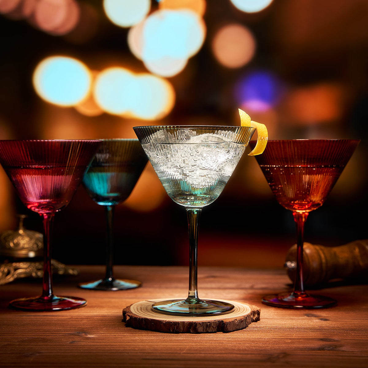 Khen Site Tonal Martini Cocktail Glassware - view 3