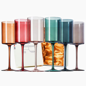 Khen Site Tonal Stemmed Wine Glassware in Full Muted - view 4