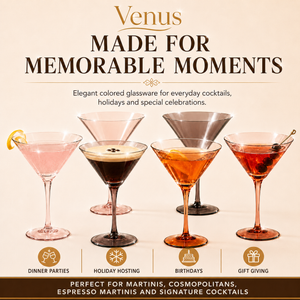 Khen Site Venus Martini Cocktail Glassware - view 3