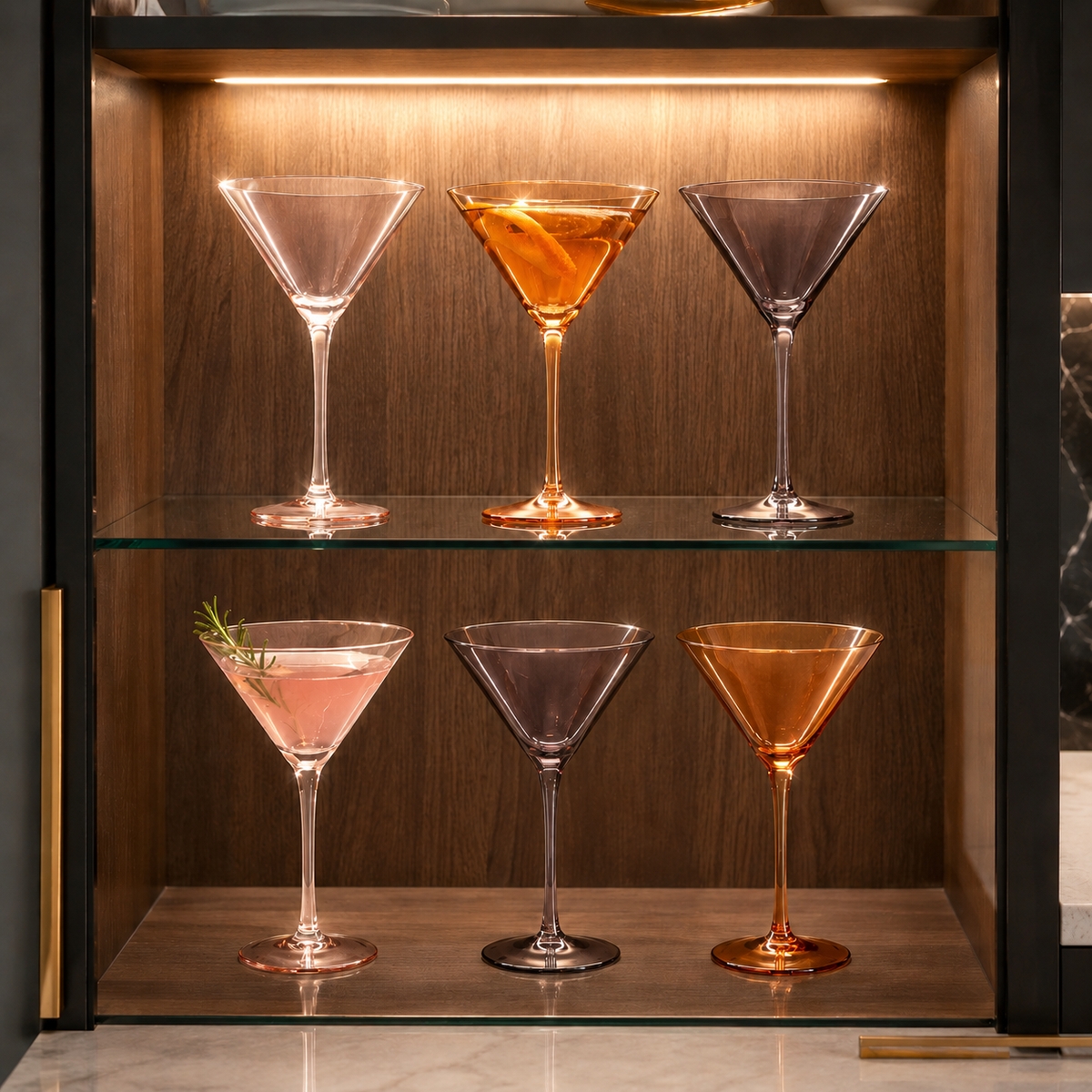 Khen Site Venus Martini Cocktail Glassware - view 7