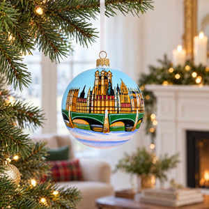 Big Ben, London, United Kingdom Glass Ball Christmas Ornament 3.25 Inches