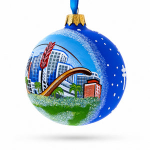 San Francisco, California Glass Ball Christmas Ornament 3.25 Inches