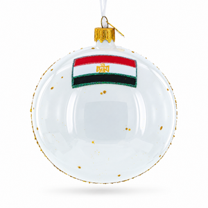 Pyramids and Great Sphinx of Giza, Egypt Glass Ball Christmas Ornament 4 Inches