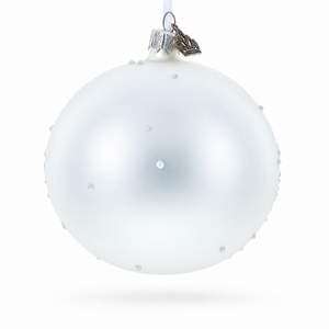 Chalet and Ski Lifts in the Mountains Glass Ball Christmas Ornament 4 Inches