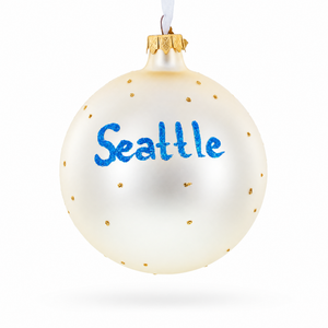 Chihuly Garden and Glass, Seattle, Washington Glass Ball Christmas Ornament 4 Inches