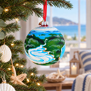 Queensland, Australia Glass Ball Christmas Ornament 4 Inches
