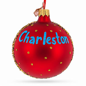 Virginia State Museum, Charleston, West Virginia Glass Ball Christmas Ornament 3.25 Inches