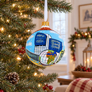 Museum of Natural Sciences, Raleigh, North Carolina Glass Ball Christmas Ornament 3.25 Inches