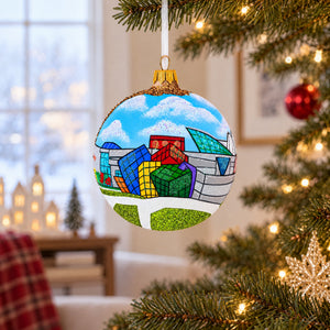 The Strong National Museum of Play, Rochester, New York Glass Ball Christmas Ornament 4 Inches
