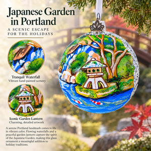 Japanese Garden, Portland, Oregon Glass Ball Christmas Ornament